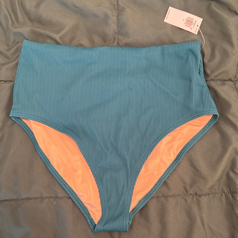 Teal Old Navy High-Waisted Bikini Bottoms NWOT